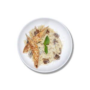 Фусили в сливочно-грибном соусе