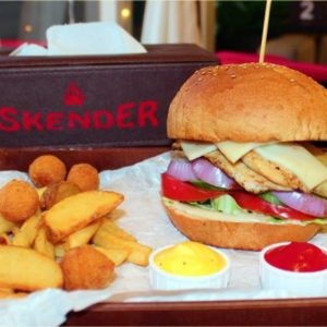 Chicken cheeseburger