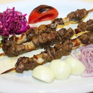 Liver skewers