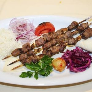 Kebab on skewers