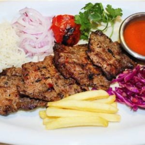 Steak on the charcoal