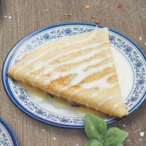 Pancakes with condensed milk