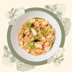 Risotto with seafood