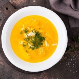 Chicken soup with homemade noodles