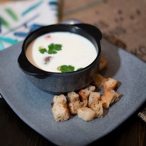 Norwegian soup with three kinds of fish