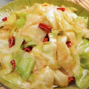 №154 Fried cabbage with fragrant vinegar