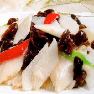 №133 Yams with mushrooms