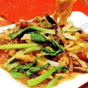 №93 Funchoza with tofu and herbs