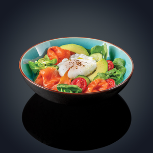 Salad with salted salmon