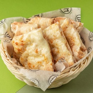 Focaccia on a thin crust