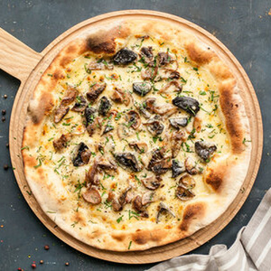 Forest mushrooms with truffle oil