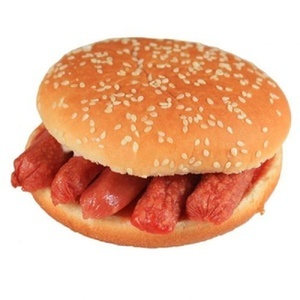 Baguette with sausage 