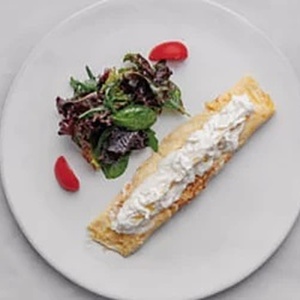 Омлет со страчетеллой и трюфельным маслом