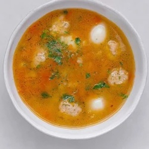 Куриный суп с фрикадельками