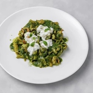  Папарделле со страчателлой и креветками