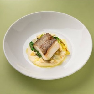 Halibut with broccoli