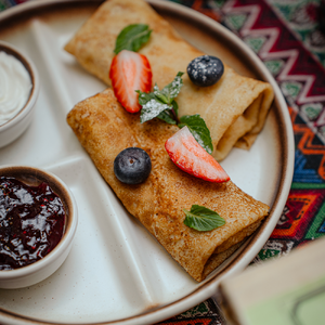 Блинчики с творогом 