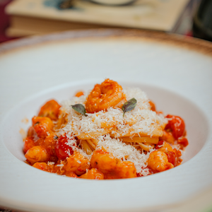 Тальятелле с креветками