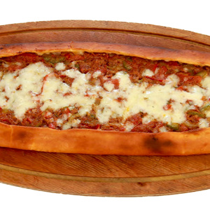  Pide with minced meat and cheese