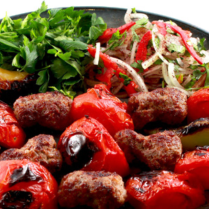  Shashlik with tomatoes