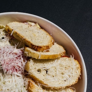 Caesar salad with shrimps