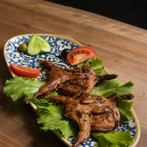 Перепелки на мангале