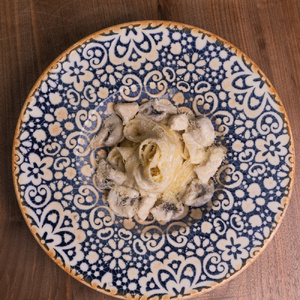 Паста с курицей и грибами