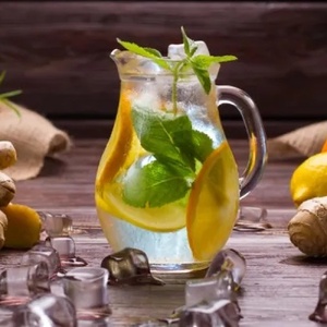 Лимонад с имбирем и мятой