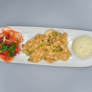 Chicken with barbecue sauce