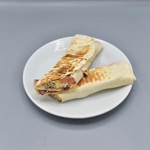 Shawarma with chicken skewers