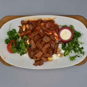 Skewers with curdled milk