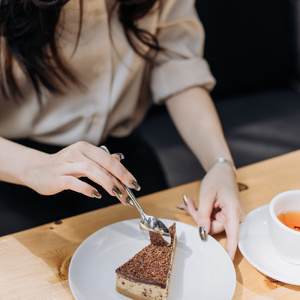 Cheesecake with chocolate chips