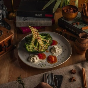 Broccoli with stracciatella