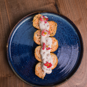 Рулет с лососем