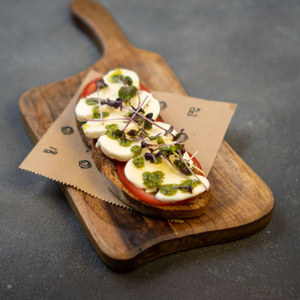  BRUSCHETTA WITH MOZZARELLA CHEESE