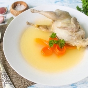 Boiled quail