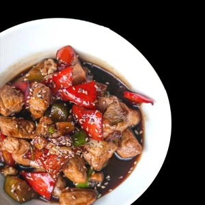 Куриный  салат в кисло-сладком соусе