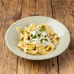  Pappardelle with Stracciatella