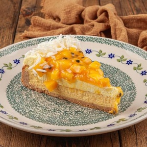  Mango-Passion Fruit Cheesecake