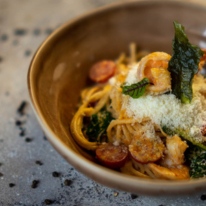 ПАСТА ТОМ ЯМ С КРЕВЕТКАМИ