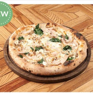  Pizza with turkey and oyster mushrooms