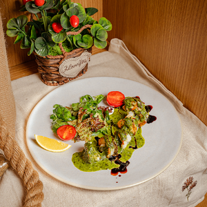  Тигровые креветки в сливочном соусе