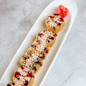 Жареный рол креветка/угорь