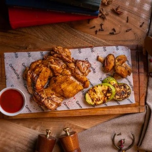 Chicken steak with vegetables