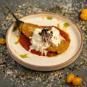  EGGPLANT WITH STRACITELLA