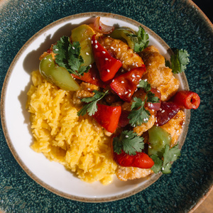 Тайская курица с рисом