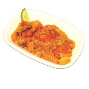 Икра баклажанная с соусом